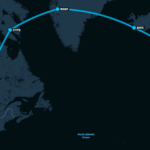 A map of the outbound route to Oshkosh